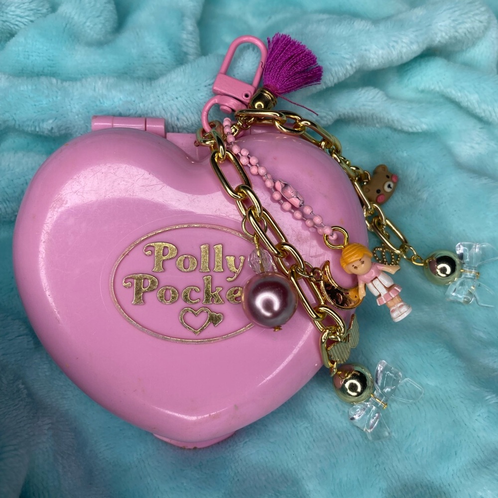 Polly Pocket Keychain Handbag Charm